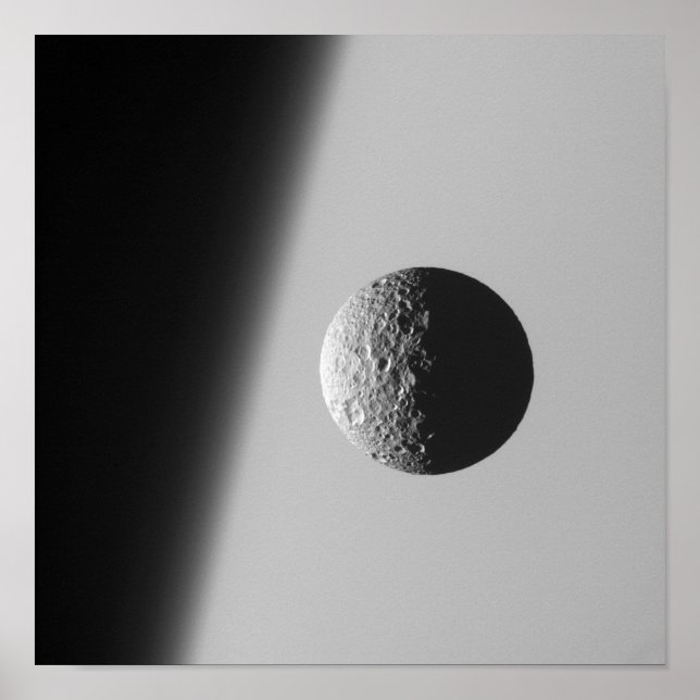 Affiches Saturn's moon Mimas (Devant)