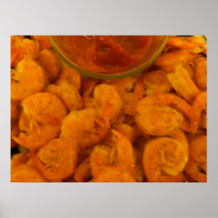 Affiches Sauce aux crevettes vapeur et aux cocktails