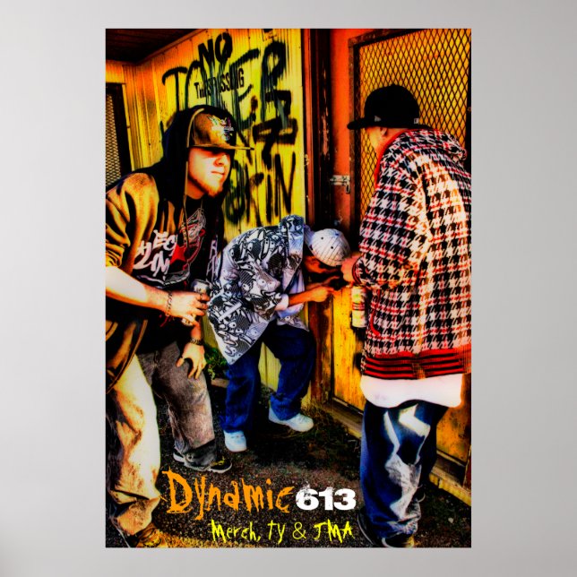 Affiches Saut et entrée dynamiques (Merch, TY et JMA) [Post (Devant)