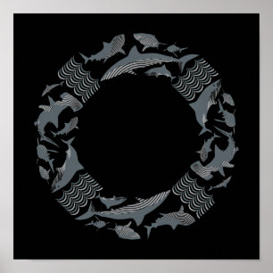Affiches Sauvez le sauveteur de requins
