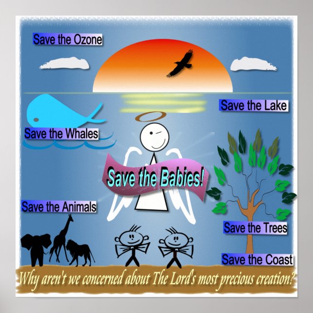 Affiches Sauvez les bébés ! (Devant)