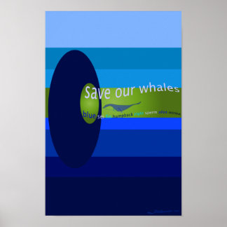 Affiches Sauvez nos baleines