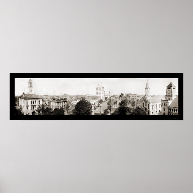 Affiches Savannah GA Photo panoramique 1909 (Devant)