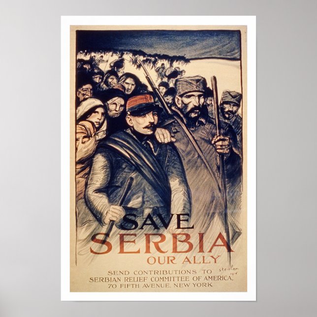 Affiches 'Save Serbia Our Ally', poster, 1915 (litho) (Devant)