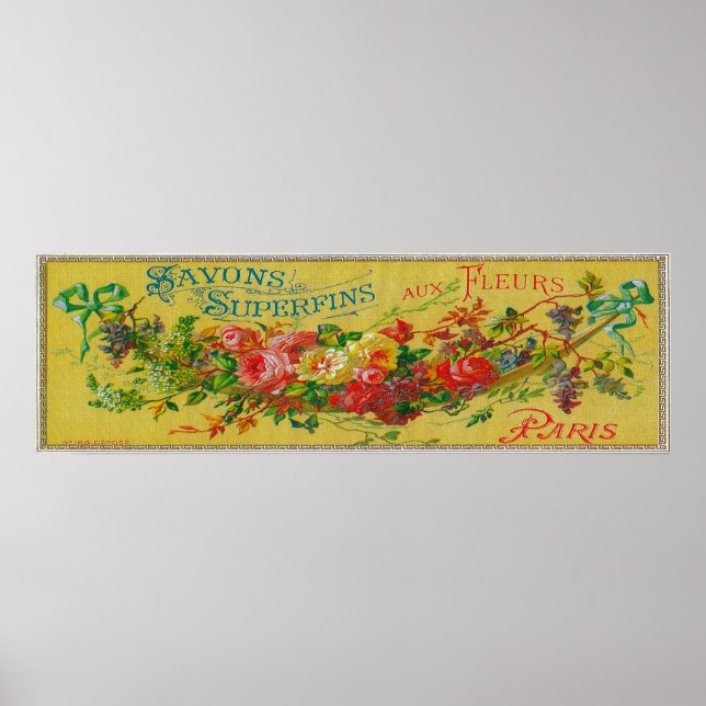 Affiches Savon Superfines Savon LabelParis, France (Devant)