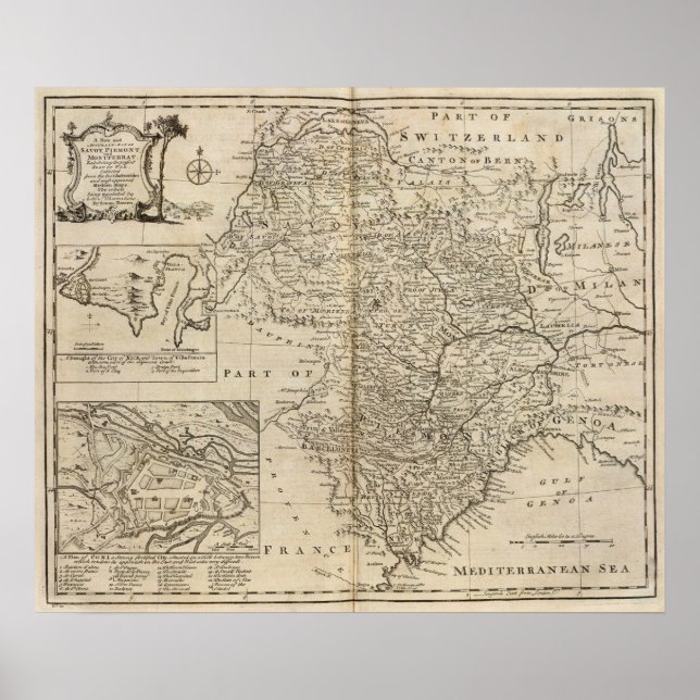 Affiches Savoy, Piemont, Montferrat (Devant)