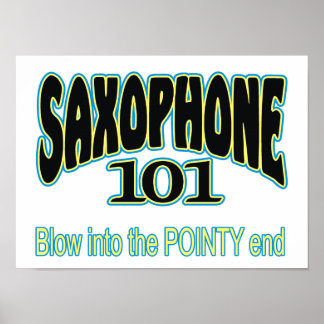 Affiches Saxophone 101