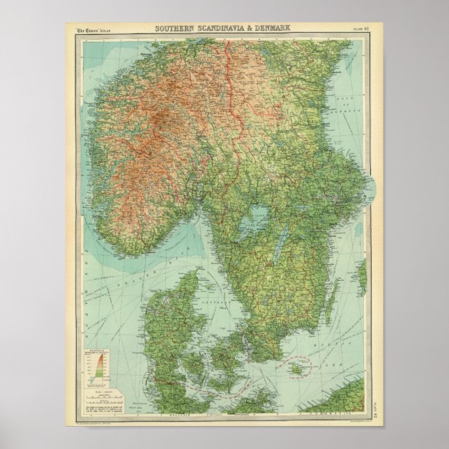 Affiches Scandinavie du Sud et Danemark (Devant)