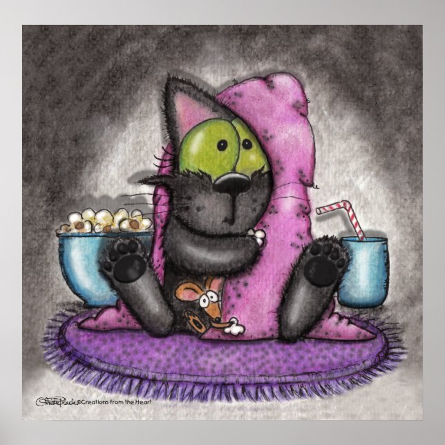 Affiches Scanner - Chat et souris (Devant)