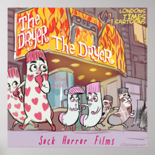 Affiches Scary Chaussettes Films Funny Premium Glossy Poste