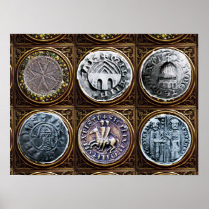 AFFICHES SCEAU DU MODÈLE DES CHEVALIERS