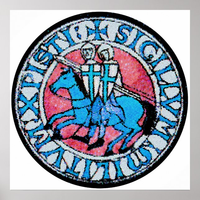 Affiches Sceau modèle des chevaliers (Devant)