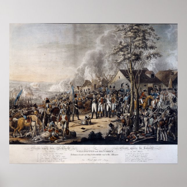 Affiches Scène après la bataille de Waterloo (Devant)