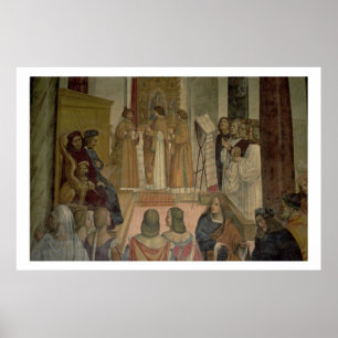Affiches Scène chorale, de la vie de St Benoît (fresc