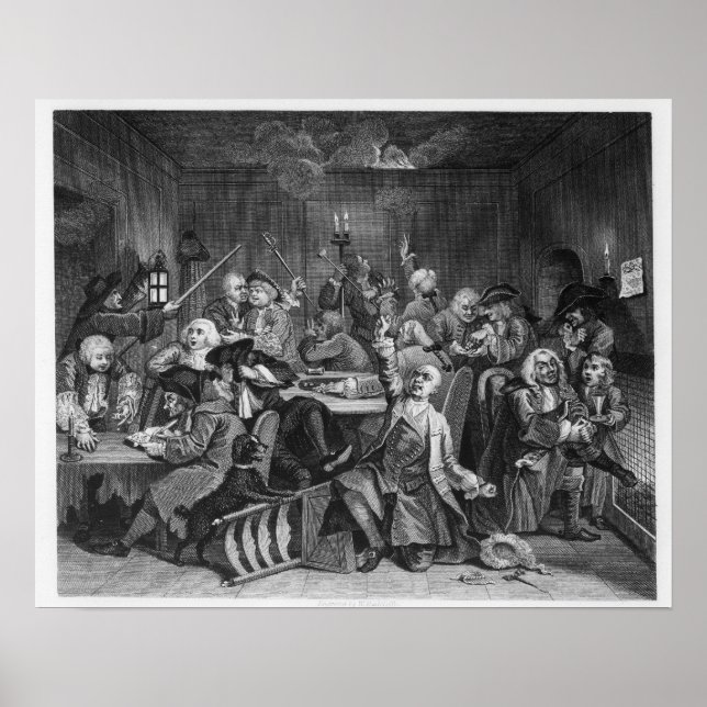 Affiches Scène dans une maison de jeux (Devant)