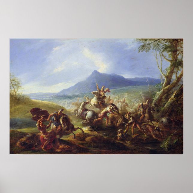 Affiches Scène de bataille, avant 1680 (Devant)