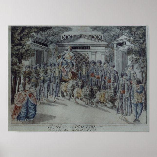 Affiches Scène de "La Flûte Magique" (Devant)