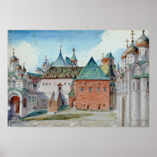 Affiches Scène de l'opéra de Modest Mussorgsky