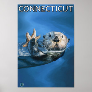 Affiches Scène de loutre de ConnecticutSea