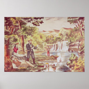 Affiches Scène de pêche
