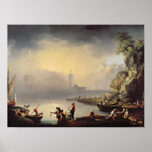 Affiches Scène de port