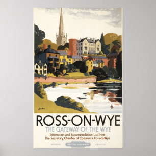 Affiches Scène de rivière d'affiche britannique de chemins