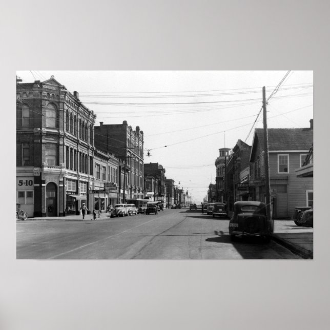Affiches Scène de rue à Port Townsend, WA Photographie (Devant)