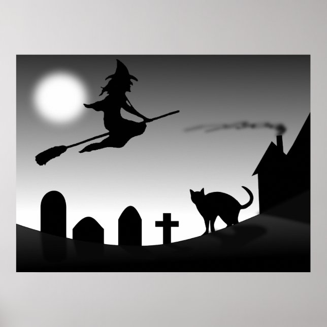Affiches scène d'halloween effrayant (Devant)