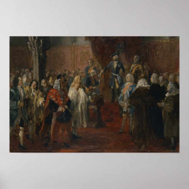 Affiches Scène d'hommage en Silésie, 1855 (Devant)