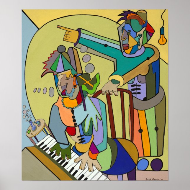 Affiches "Scène en temps réel" par Ruchell Alexander (Devant)