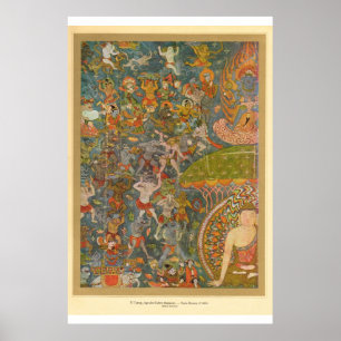 Affiches Scène indoue d'art asiatique classique