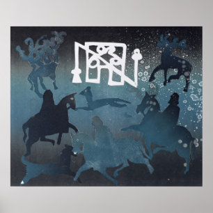 Affiches Scène Pictish I 1995 de chasse
