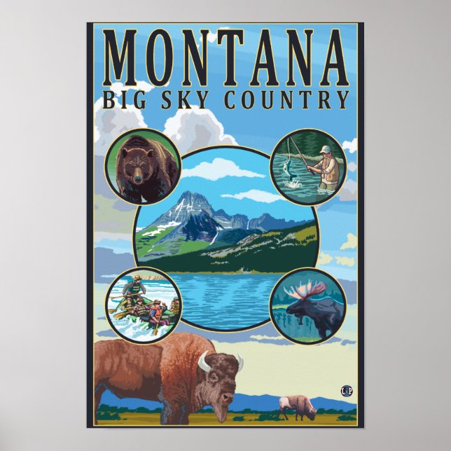 Affiches Scènes d'état du Montana (Devant)