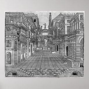 Affiches Scénographie pour une scène tragique