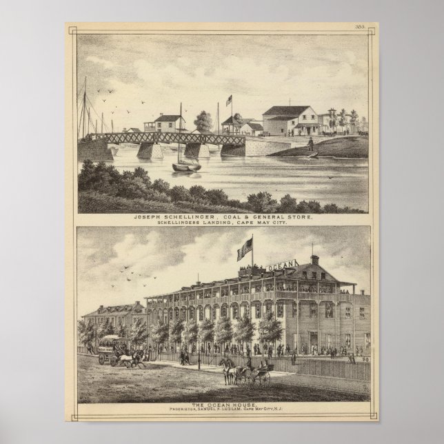 Affiches Schellinger Store et Ocean House (Devant)