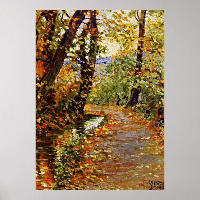 Affiches Schiele - Winding Brook (Devant)