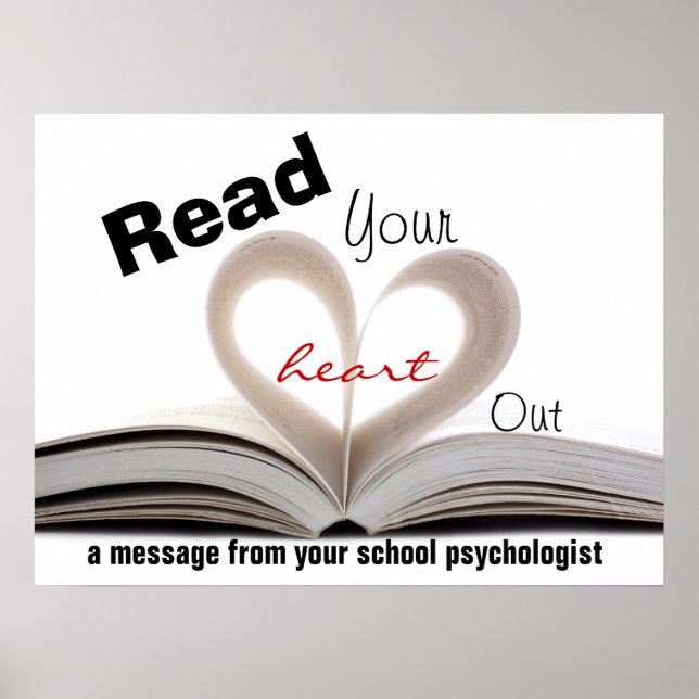 Affiches School Psychologists Promoting Literacy Print (Devant)