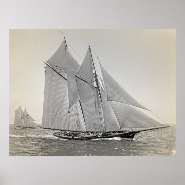 Affiches Schooner Yacht Fortuna (Devant)