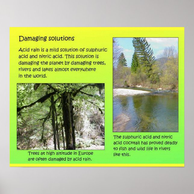 Affiches Science, Chimie, solutions, environnement (Devant)