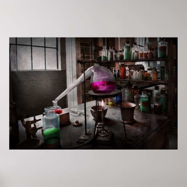 Affiches Science - Chimiste - Chimie de la médecine (Devant)