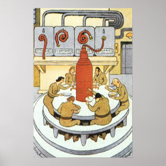 Affiches Science-Fiction vintage, Les Scientifiques Du Labo