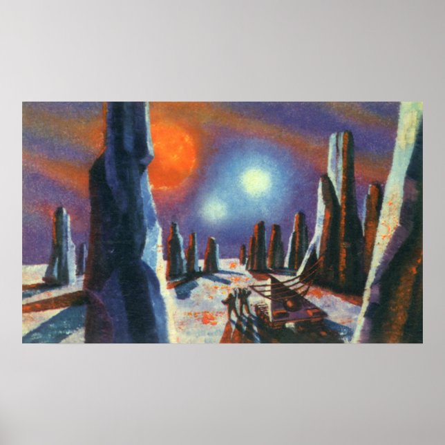 Affiches Science Fiction vintage Planète étrangère avec Ali (Devant)