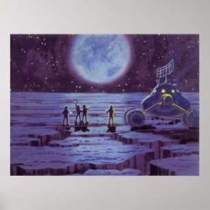 Affiches Science-fiction vintage Rover terrestre Aliens sur