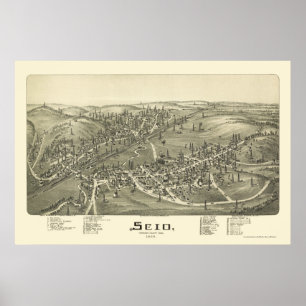 Affiches Scio, OH Carte panoramique - 1899a