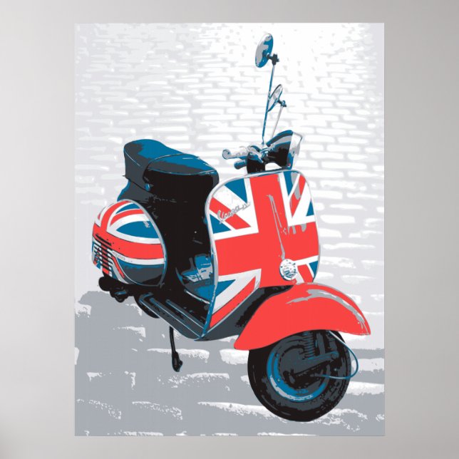 Affiches Scooter classique Mod (Devant)