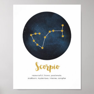 Affiches Scorpio en étoile