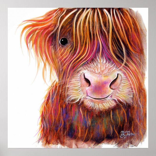 Affiches SCoTTiSH HigHLaND CoW ' THe KiD 2 ' par SHiRLeY Ma (Devant)