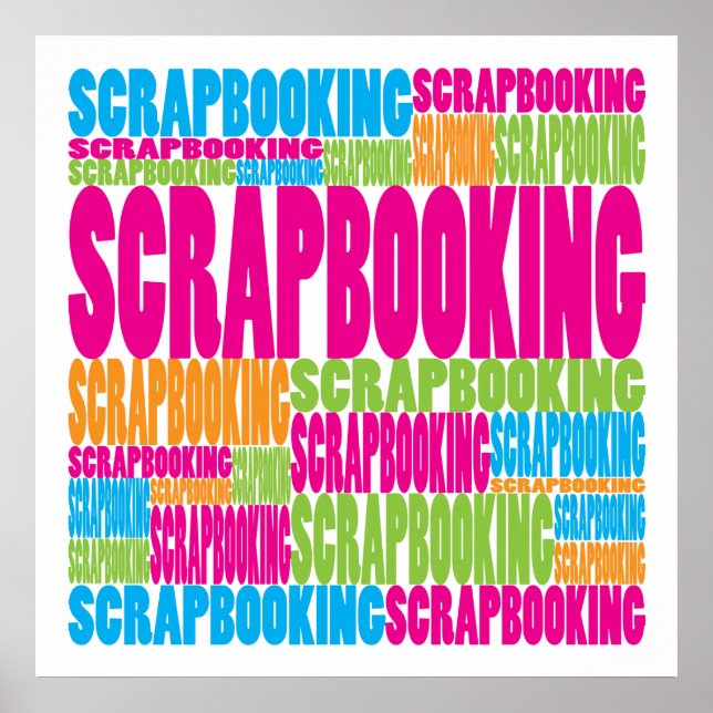 Affiches Scrapbooking coloré (Devant)