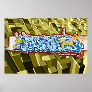 Affiches Scream (style graffiti, SUPER_SHMOOVE)