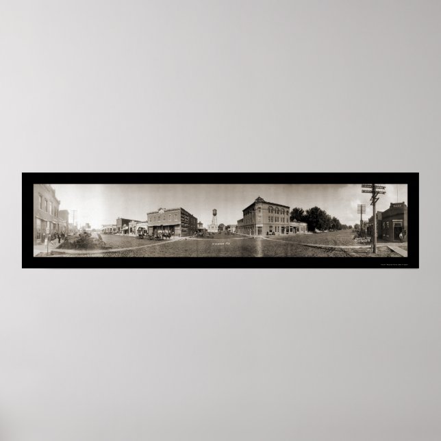 Affiches Scribner NE Photo panoramique 1908 (Devant)